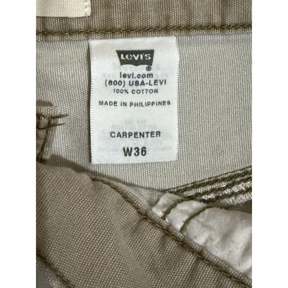 Levi's Carpenter Beige Chino Shorts‎ Size 36 (11
